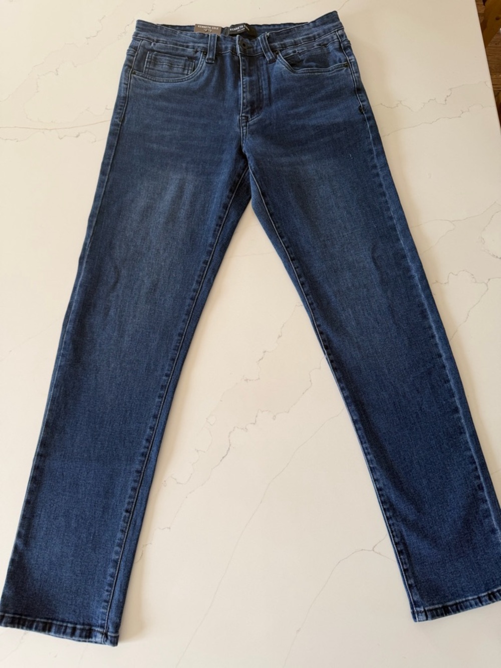 Kenneth Cole Reaction Men's Deep Indigo Slim Straight Jeans